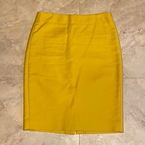J. Crew Number 2 Pencil Skirt - Gold